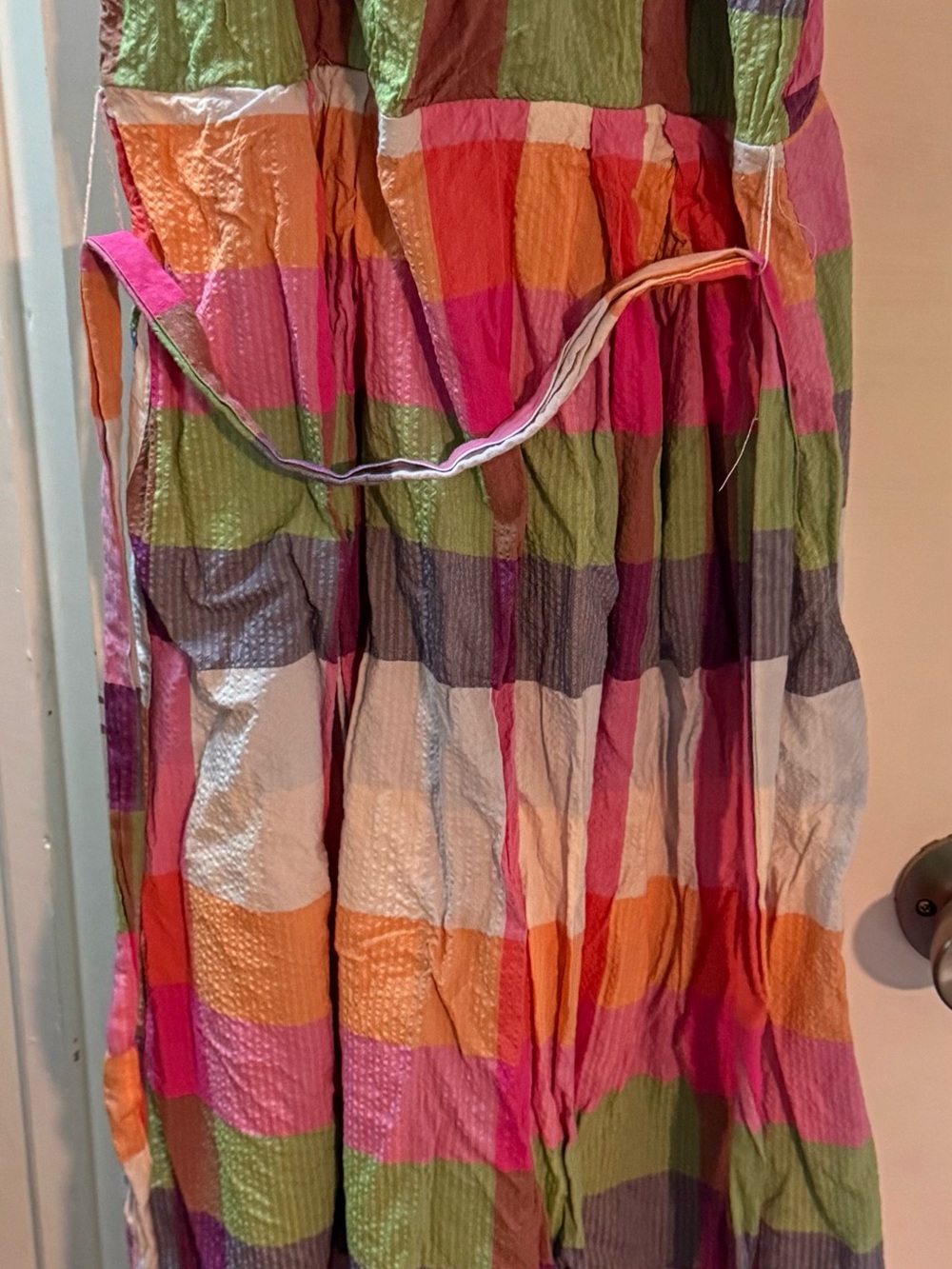 kate spade Colorblock Maxi Skirt in Pink, Green, Purple, White